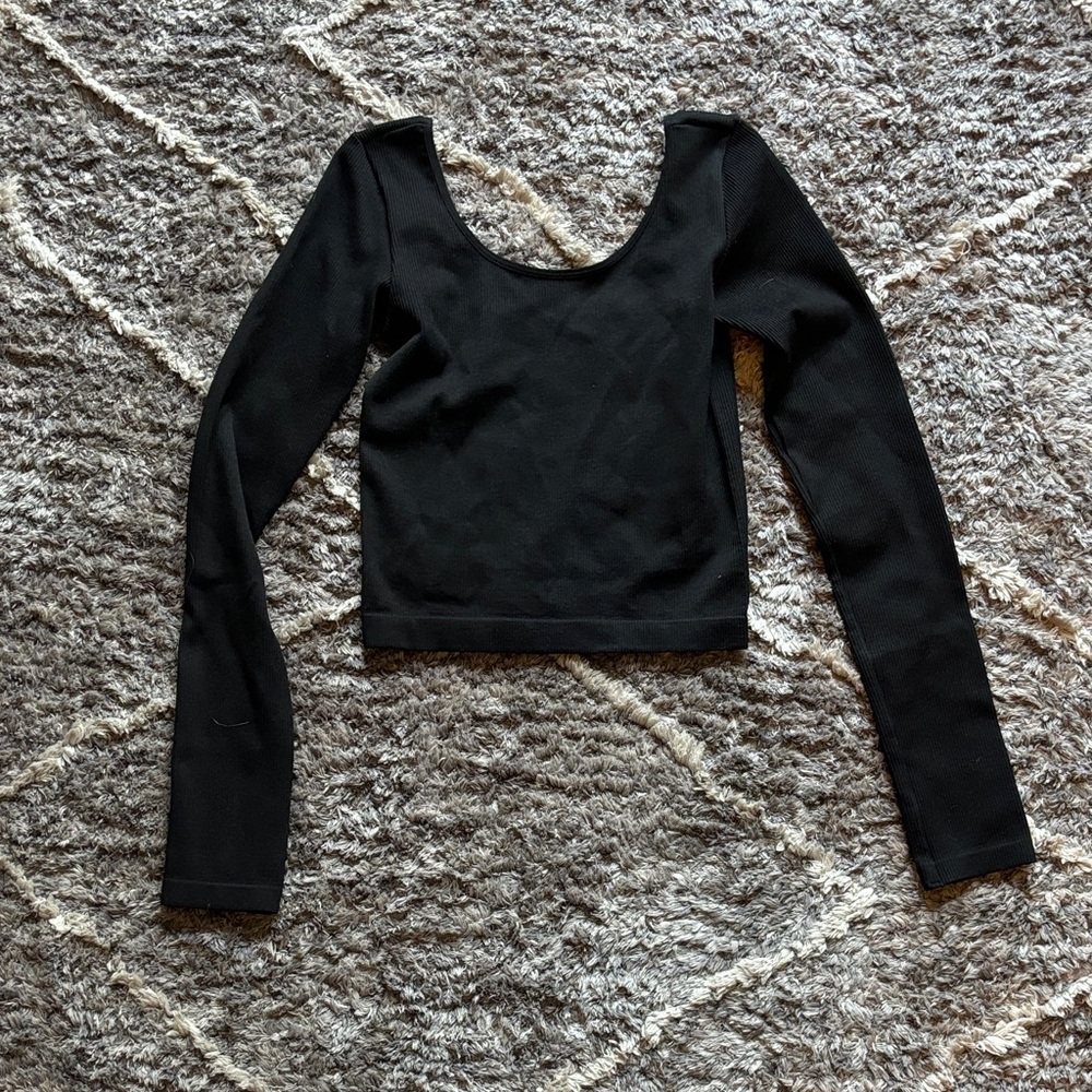 Black Long Sleeve Top